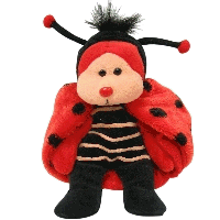 Beanie Kids - Dots the Ladybird Bear (Creased Tag)