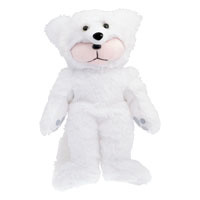 Beanie Kids - Alpine the White Fox Bear (Glow in the Dark features)