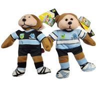 Beanie Kids - NRL Cameron the Cronulla Sutherland Sharks Bear (Set of 2) (Jerseys slightly marked)