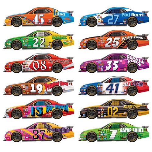 Racing Car Cutouts